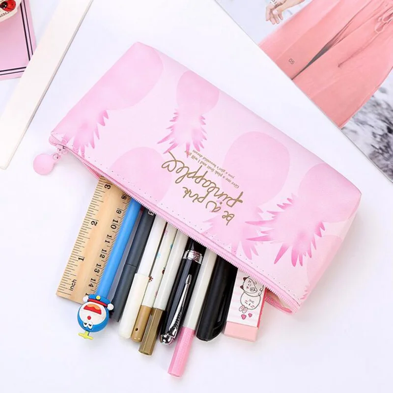 Creative PU Women Cosmetic Bag Pink Pineapple Portable Makeup Bag Necessarie Storage Zipper Large Capacity Make Up Case Creative PU Women Cosmetic Bag Pink Pineapple Portable Makeup Bag Necessarie Storage Zipper Large Capacity Make Up Case