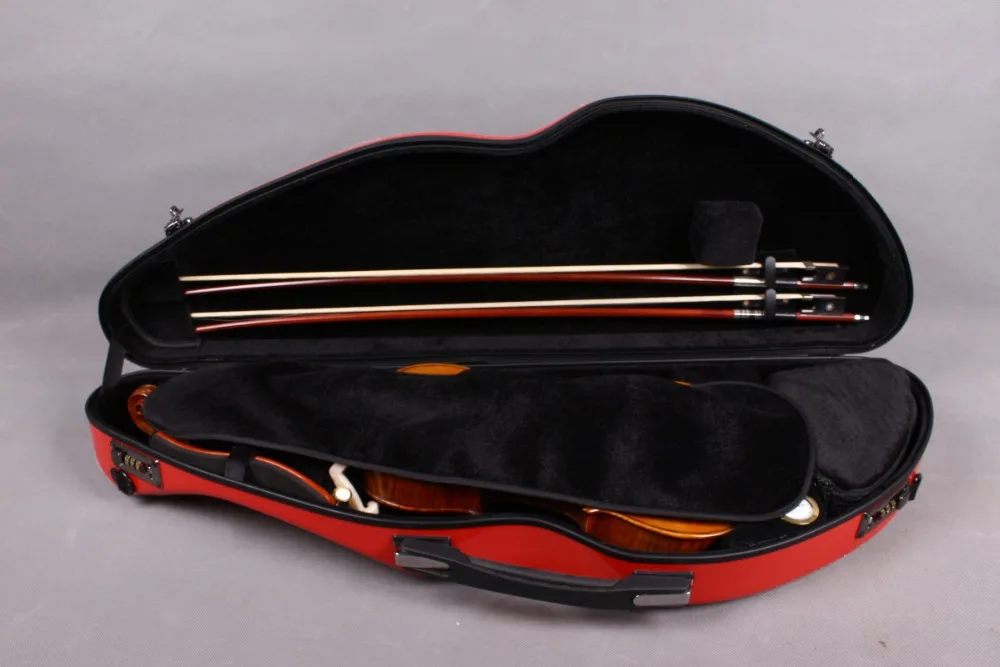 Yinfente стекловолокна Скрипки Чехол-Красный 4/4 vnf1005