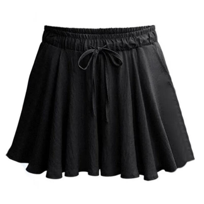 HOT sell Fashion 2018 Summer Skirt Womens Pants Casual Loose Shorts Mini Skirt High Waist Trousers clothes Femme Saia A06#N (3)