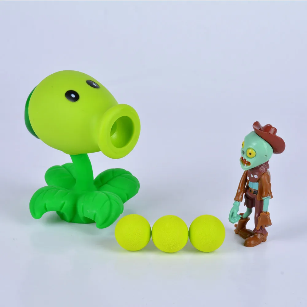 26 стилей новая популярная игра PVZ Растения против Зомби Peashooter ПВХ фигурка модель игрушки 10 см Растения против Зомби игрушки - Цвет: 1