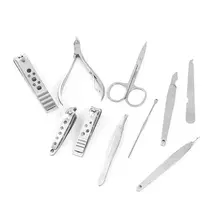 10 шт педикюр/Маникюрный набор кусачки для снятия кутикулы набор для ухода за ногтями