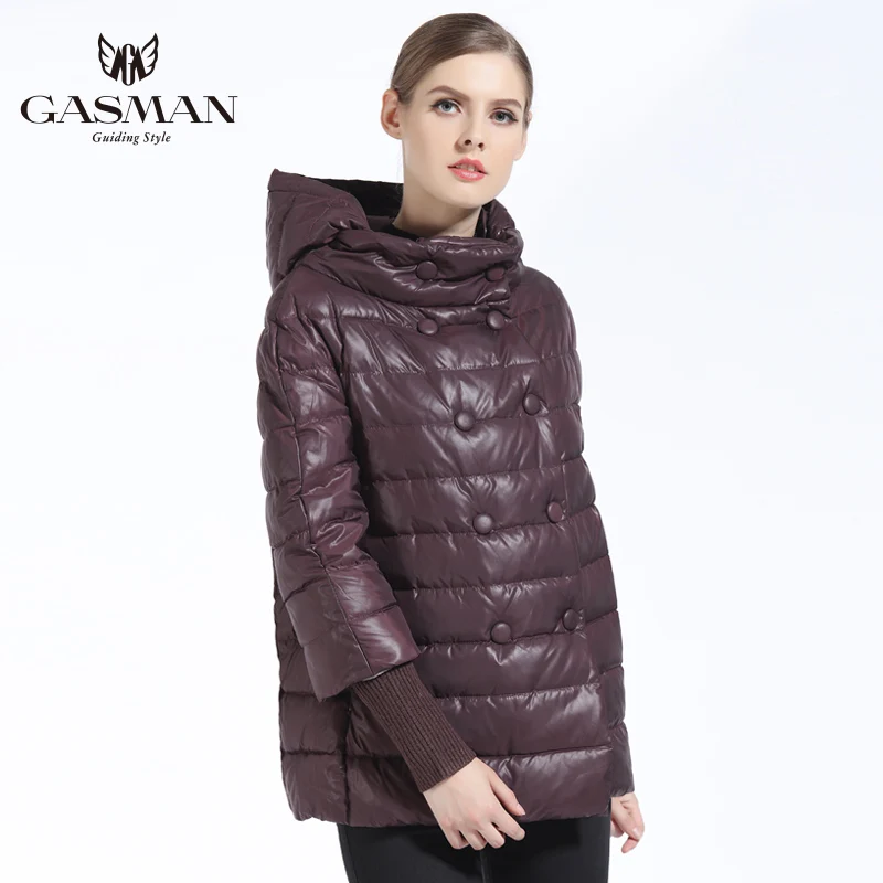 GASMAN Women Coat Autumn New 2018 Girs Down Jacket Fashion Windproof Jackets Hooded Overcoat For Women Coat And Parka Short