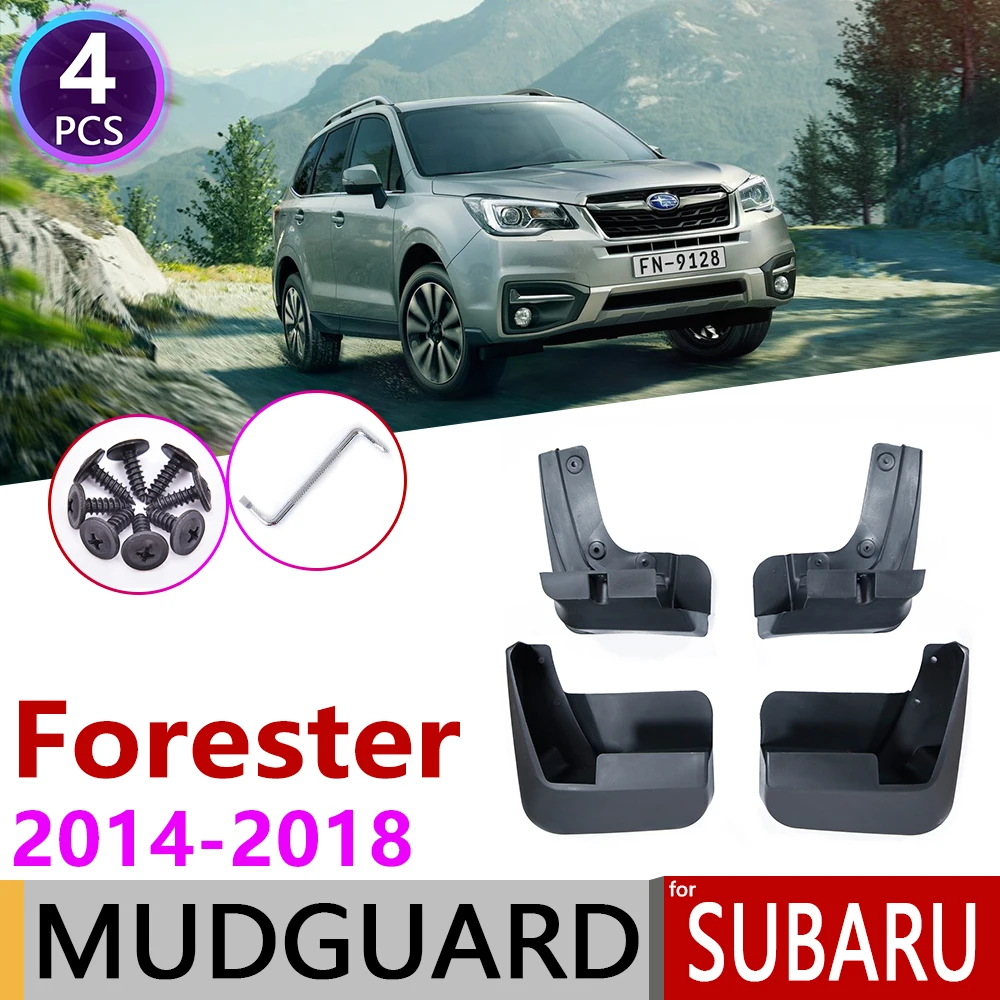 Автомобиль спереди и сзади Mudplap для Subaru Forester SJ 2014 ~ 2018 щитки брызговики брызговик