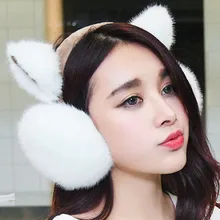 Гетры для ушей девушки женщины Милые Плюшевые Пушистые меховые наушники ушные наушники с ушками наушники для ушей