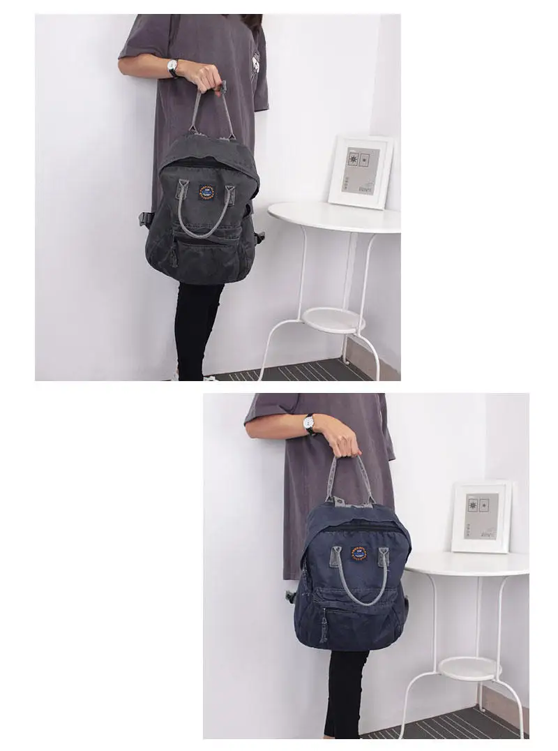 Мужская холщовая школьная сумка, женский рюкзак для ноутбука, винтажный Большой Вместительный рюкзак, однотонные корейские повседневные сумки, дорожные рюкзаки для женщин