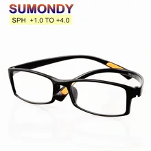 1,0 до+ 4,0 небьющиеся TR90 очки для чтения для мужчин и женщин бренд высокое качество супер прочность анти усталость Пресбиопия очки G410
