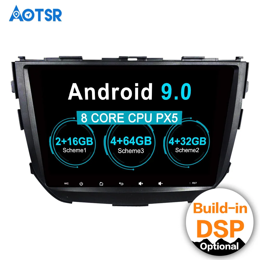 

9" 2 Din Android 9.0 Car no DVD Player GPS Radio for Vitara Breeza 2015-2017 navigation multimedia stereo auto Headunit DSP 64GB