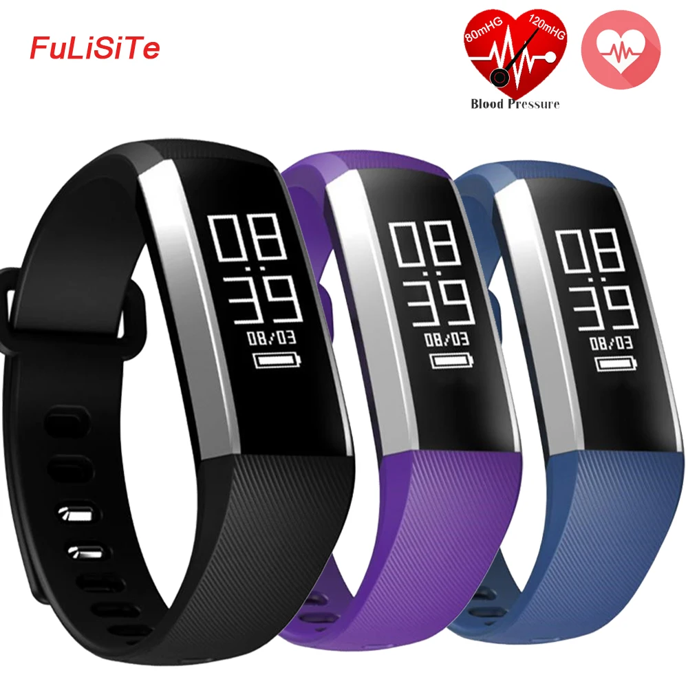 R5 Pro Blood Pressure Monitor Bracelet Smart Band Clock Vibration Heart Rate Wristband Fitness Tracker Smart