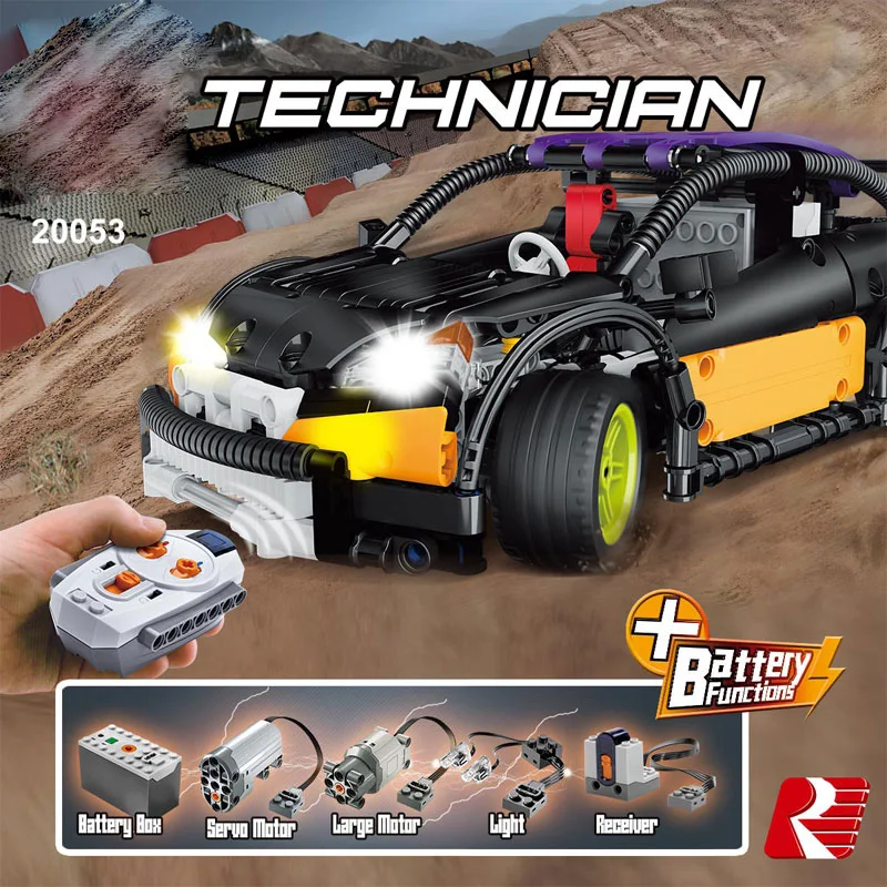 Technican Technics Radio Remote Control Hatchback Super Sport Car Technican Technics Radio Remote Control Hatchback Super Sport Car Ford Focus Rs Moc Building Block Model Brick Rc Toy Collection In Blocks From Toys