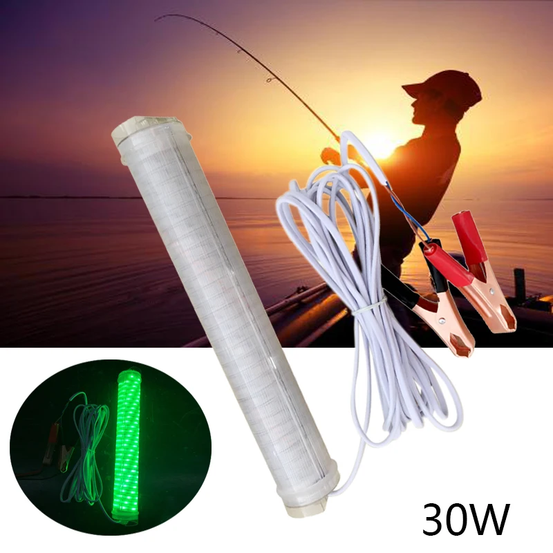 12V LED White Underwater SUBMERSIBLE Night Fishing Light crappie