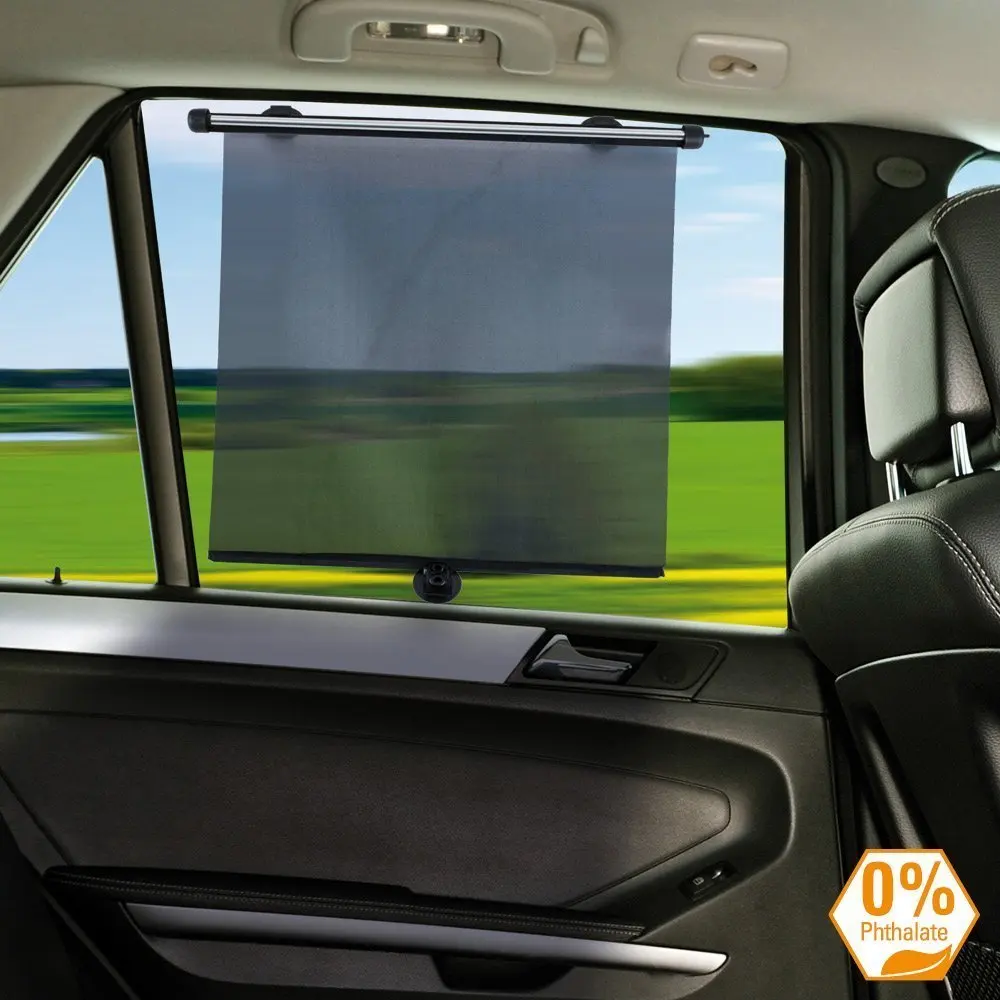 Car Windshield Sun Shade 2PCS Window Curtain With Suckers Car Visor Protection