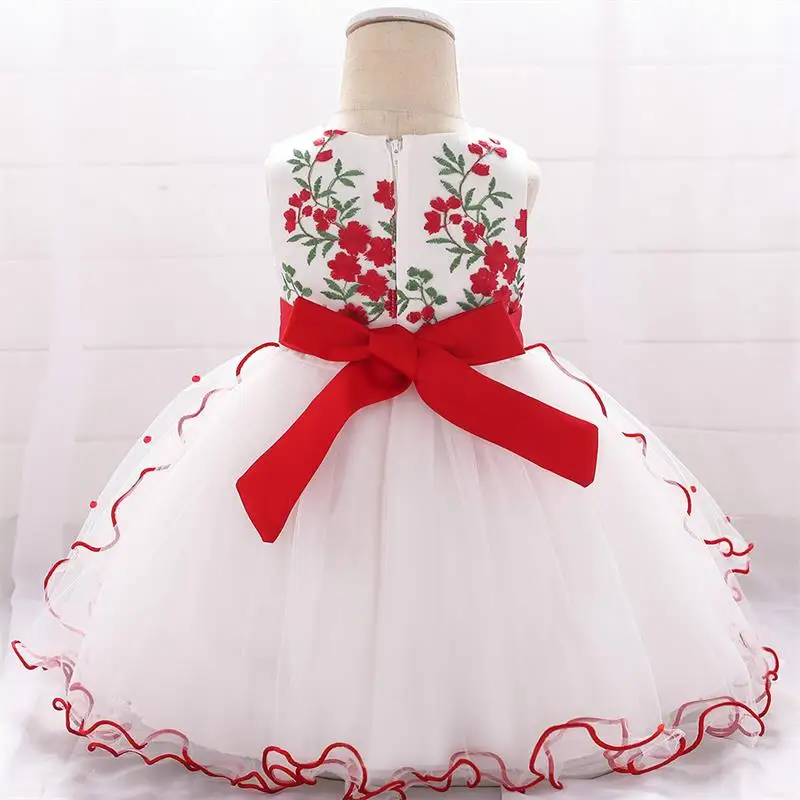 Vestidos летнее элегантное платье принцессы для маленьких девочек для младенцев Платье для первого дня рождения для малышей, вечерние и свадебное платье Одежда для новорожденных
