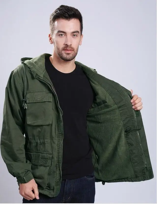 Мужские флисовые куртки в стиле милитари, хлопок, можно принять на талии, 101, армейская куртка-бомбер для пилота, куртки для походов и кемпинга