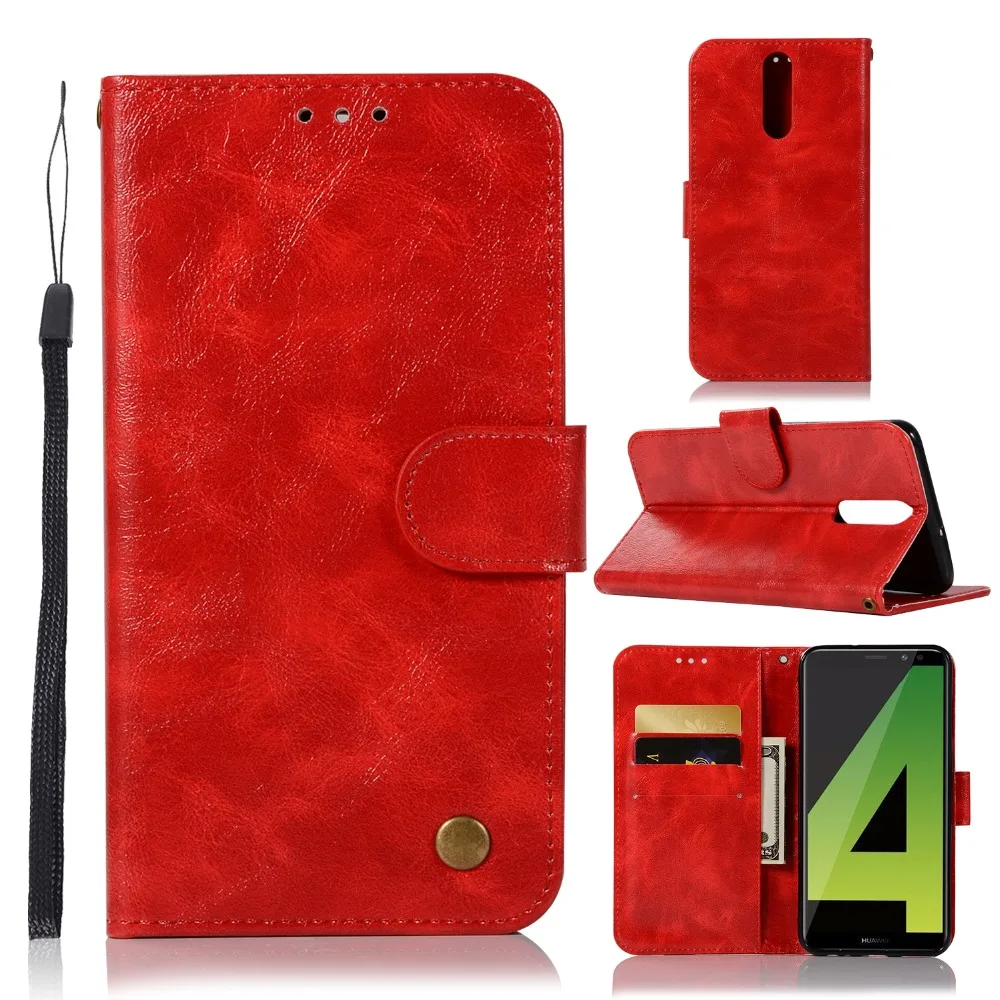 

Retro Wallet for Huawei Mate 10 Lite Cover Case Card Holder Phone Bag For Y6 Pro 2017 P20 Pro P8Lite Luxury Leather Flip Coque