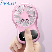 Портативный карманный usb-вентилятор для путешествий, 3 скорости, Регулируемый воздушный охладитель, ручной, в режиме реального времени, дисплей, сенсорные часы, настольный вентилятор