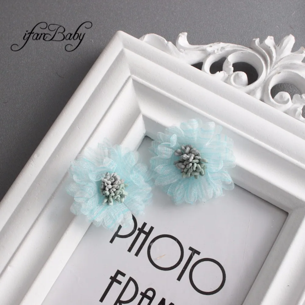 Organza blossom hair flower 6