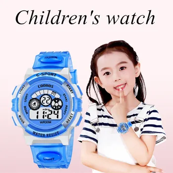 

Waterproof Children Sport Watch Boy Digital LED Quartz Alarm Date Sports Wrist Watch relogio infantil relogio menino hot sale