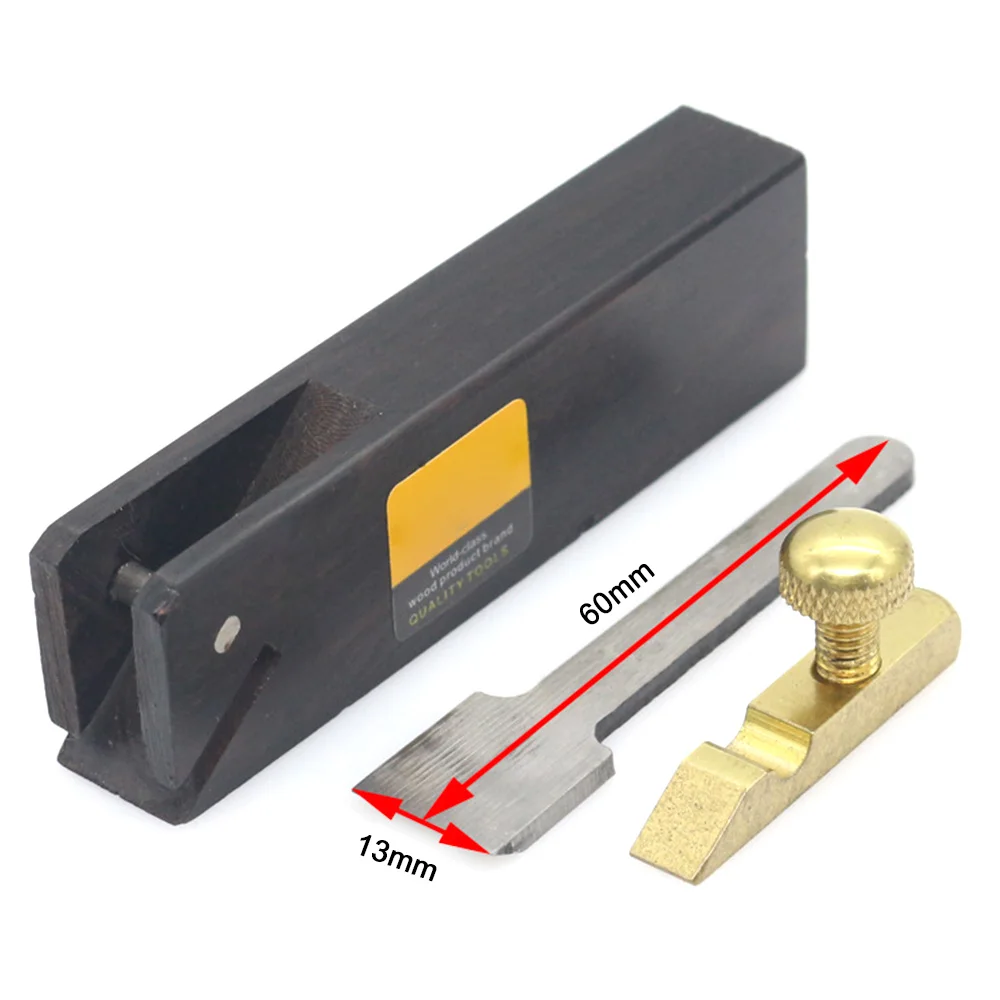 

Easy Operated Ebony Woodworking Tool Mini Durable Black Wood Hand Plane Angle Thread Plane Tool Violin Making Carpenter Tool