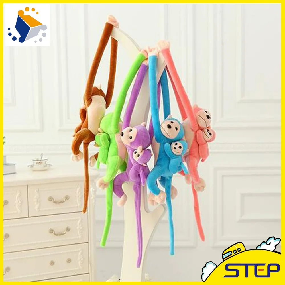 Singe Aux Longs Bras En 5 Lettres 5 couleur] 70 CM enfant mère singe avec longs bras en peluche jouets en  peluche jouets pour enfants livraison gratuite ST038 | AliExpress