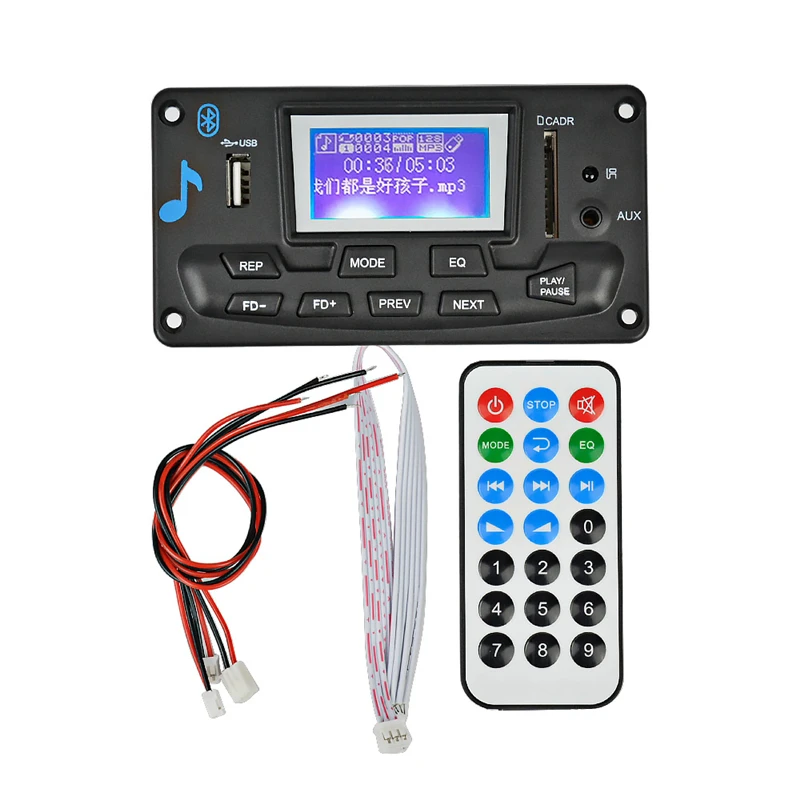 Aiyima-12V-LCD-Bluetooth-MP3-Decoder-Board-WAV-WMA-Decoding-MP3-Player-Audio-Module-Support-FM (5)