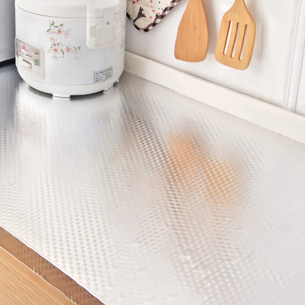 40 см x 100 см самоклеющиеся водонепроницаемые обои из алюминиевой фольги для кухни DIY домашний декор маслостойкие наклейки DIY обои