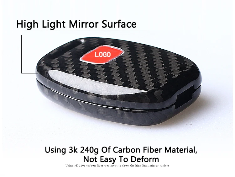 carbon fiber key case for Honda_12