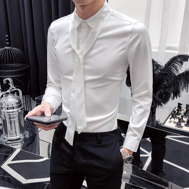 WSPLYSPJY Mens Slim Oxford Casual Long Sleeve Solid Button Front Shirts