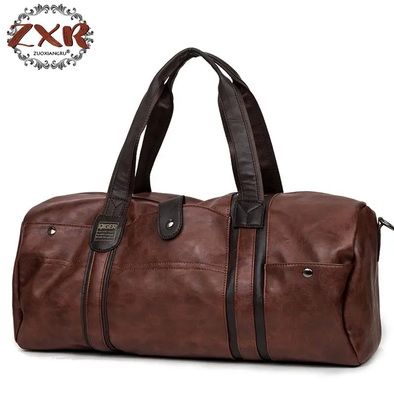 

Pu Leather Handbags For Men Large-capacity Portable Shoulder Bags Men's Fashion Travel Bags Package