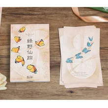 Infeel. me лесная открытка с рассказом Закладка поздравительная открытка Письмо бумага 1 лот = 1 упаковка = 30 шт