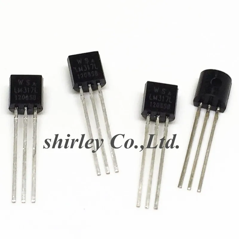 10 шт. LM317 LM317L 1,2 V to 37 V 100mA 0.1A TO-92 посылка TO-92 WS LM317LZ Напряжение контроллеры/стабилизаторы