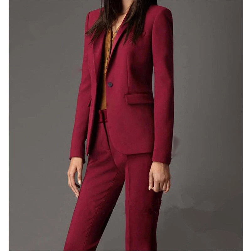 

Women Business Suits Formal Office Suits Work Elegant Womens Pant Suits 2 Piece