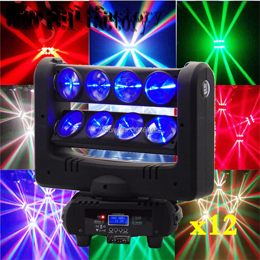 

12pcs/lot 9x10W RGBW LED Strobe Stage Dj Disco Moving Head Light