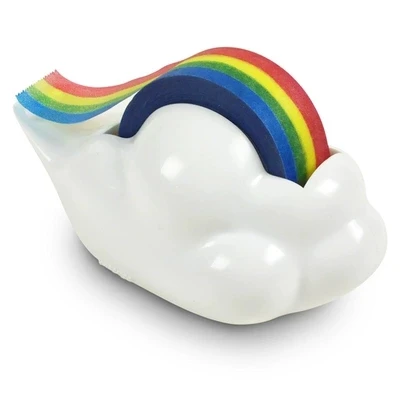 Cortador de Fita Cortador de Fita e Fita de Papel Criativo Estudante Coreano Rainbow Nuvem Bolso e Fita de Papel Cortador 4 Cheap Dispensador de fita
