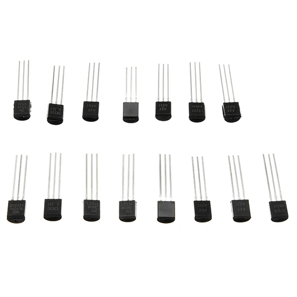 300 шт./компл. 15 значений транзистор набор сортированных TO-92 S9012 S9013 S9014 S8050 S8550 2N3904 2N3906 BC327 коробка транзисторов пакет