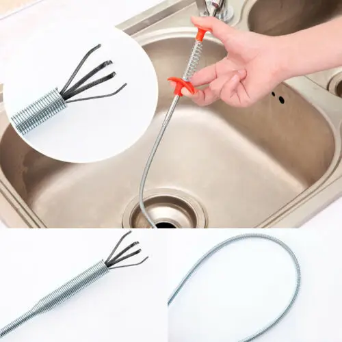 

Sink Cleaning Hook Sewer Dredging Device Spring Pipe Hair Removal Home Kitchen