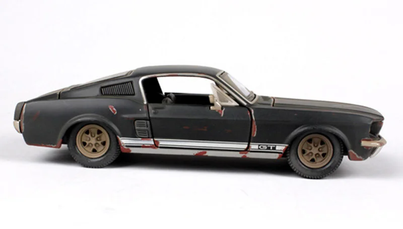 Детские игрушки Maisto 1:24, старая версия 1967, Mustang GT, черные спортивные гоночные машины, 1/24 сплав, литая под давлением модель автомобиля, игрушки для коллекции