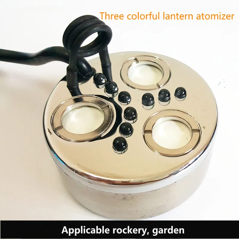 Ultrasonic Atomizer Head Three Color Atomizer Rockery Landscape Spray