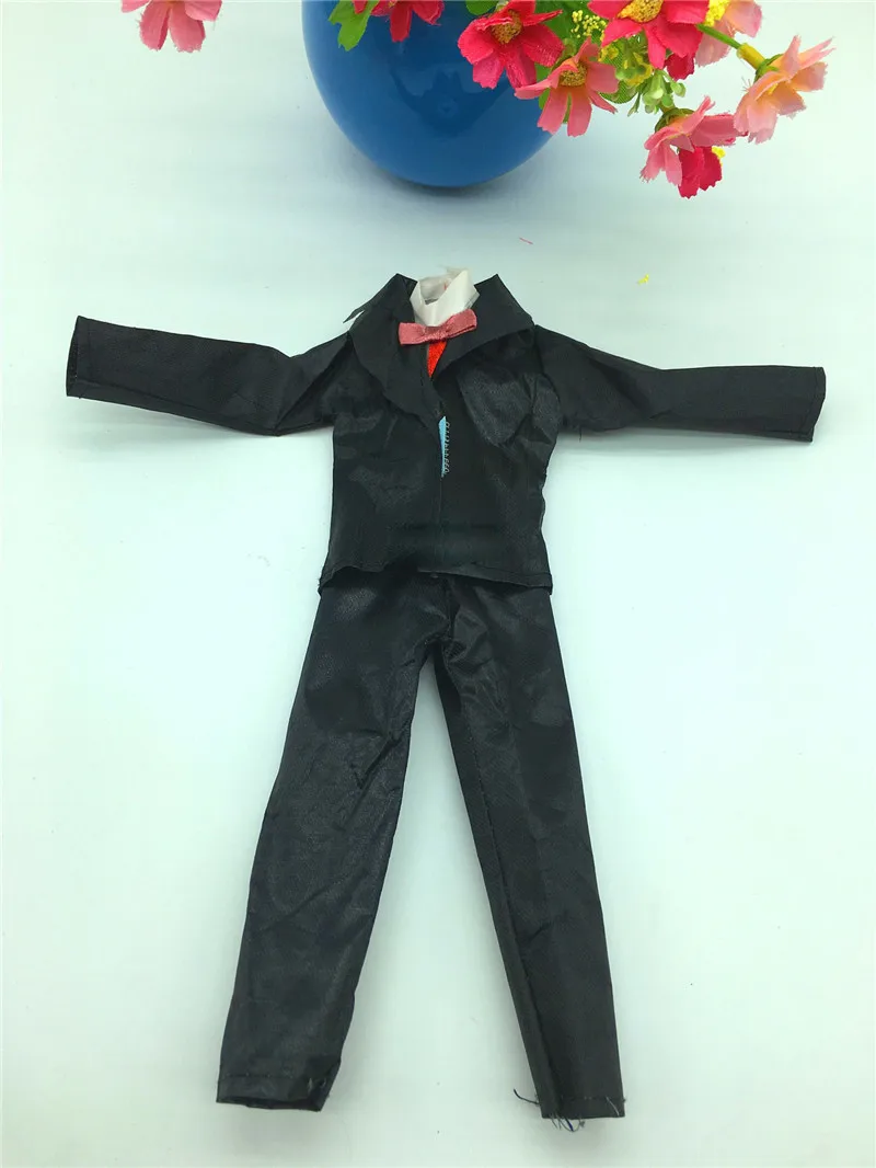 Кен принц кукла с черным формальным платьем+ футболка брюки+ обувь Повседневная джинсовая одежда костюмы Barbiee Boyfriend дети лучший подарок на год