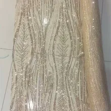 Золотая африканская блестящая ткань с клееными блестками африканская кружевная ткань имеет блестящий Блестящий блестящий для вечерние и свадебные