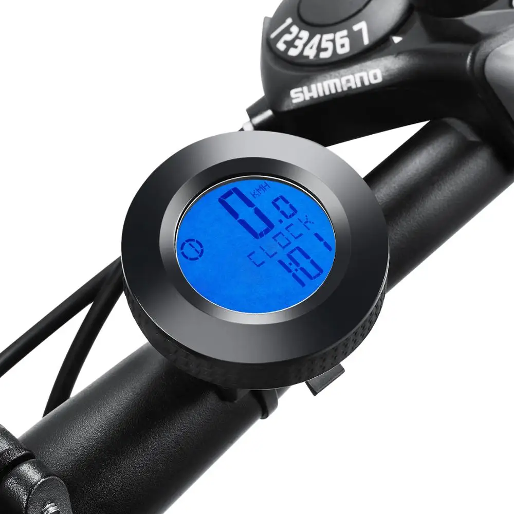 

Wireless cycling Computer Speedometer for bike velocimetro Waterproof power speed meter English bicycle Computer mount case