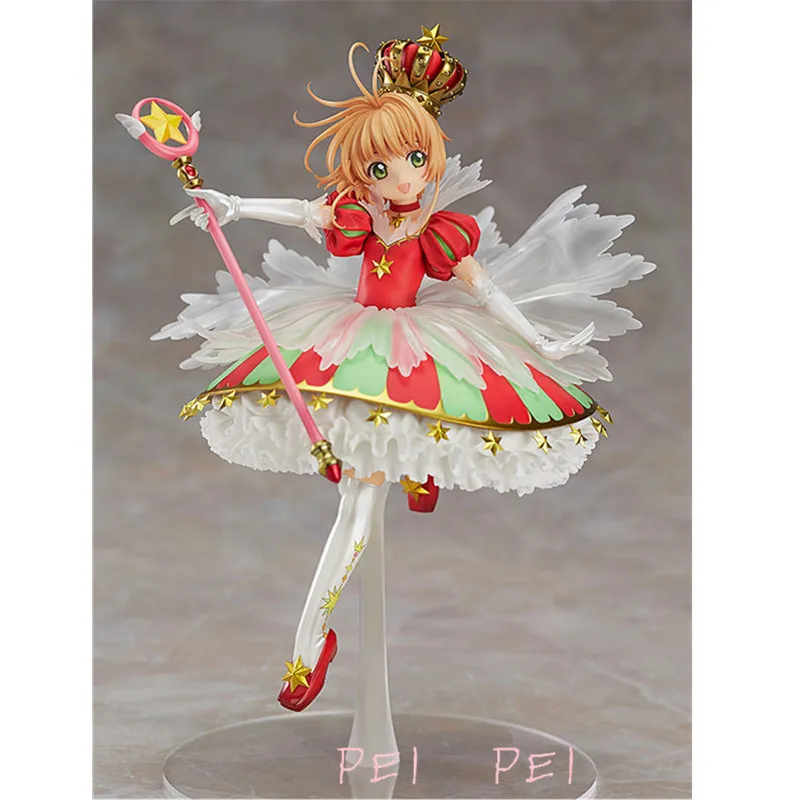 

Anime Card Captor 1:7 KINOMOTO SAKURA 15th Anniversary Project PVC Action Figure Collectible Model Toy 25 CM BOX P1397