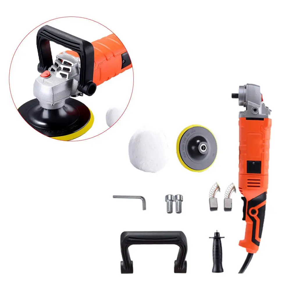  1580W 220V Grinder Mini Polishing Machine Car Polisher Sanding Machine Orbit Polish Adjustable Spee