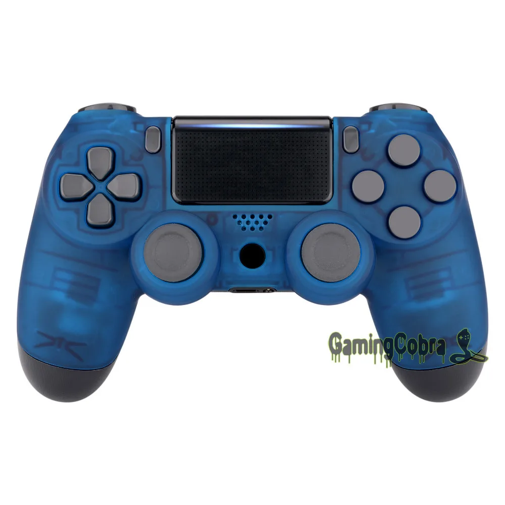 

Customized Foggy Clear Blue Soft Touch Faceplate Upper Housing Shell Cover For PS4 Slim Pro Game Controller - SP4FM05X