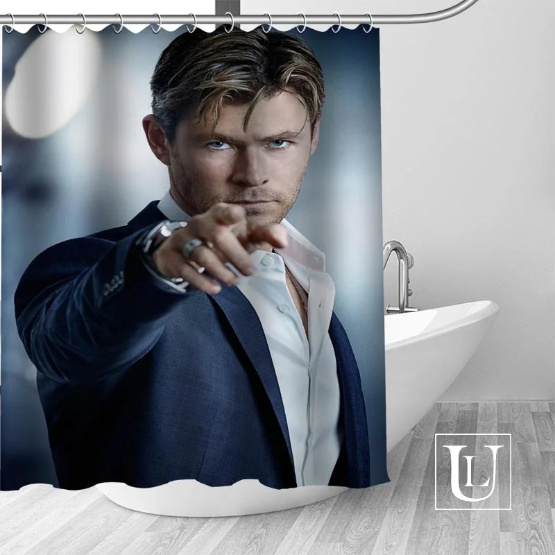 Chris hemsworth занавеска для душа s Пользовательские занавес для ванной комнаты водонепроницаемая ткань для ванной полиэстер Душ занавес высокого качества - Цвет: 3