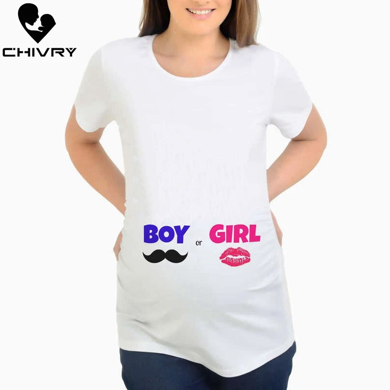 Футболка для беременных Chivry женские летние повседневные футболки с короткими