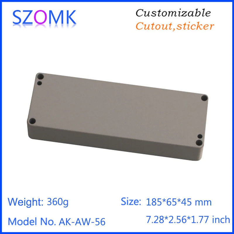 szomk IP66 die cast aluminum waterproof enclosure for electronics aluminum case waterproof equipment junction box  (9)