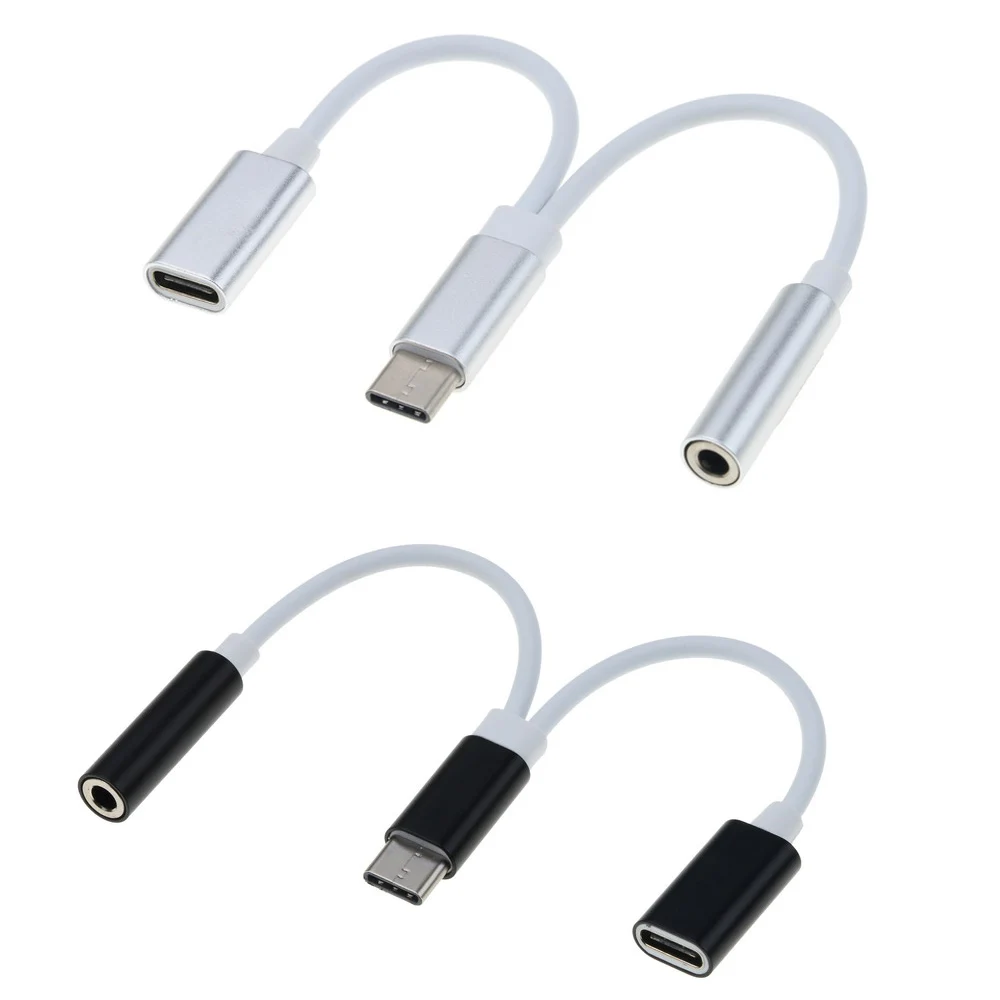 Переходник с USB Type C на 3 5 мм AUX для наушников аудиосплиттер преобразователь Кабель