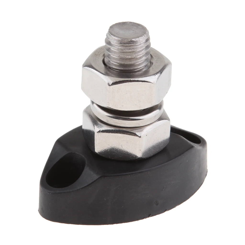 

Black Junction Block Power Post Insulated Terminal Stud 10mm 3/8" Stainless