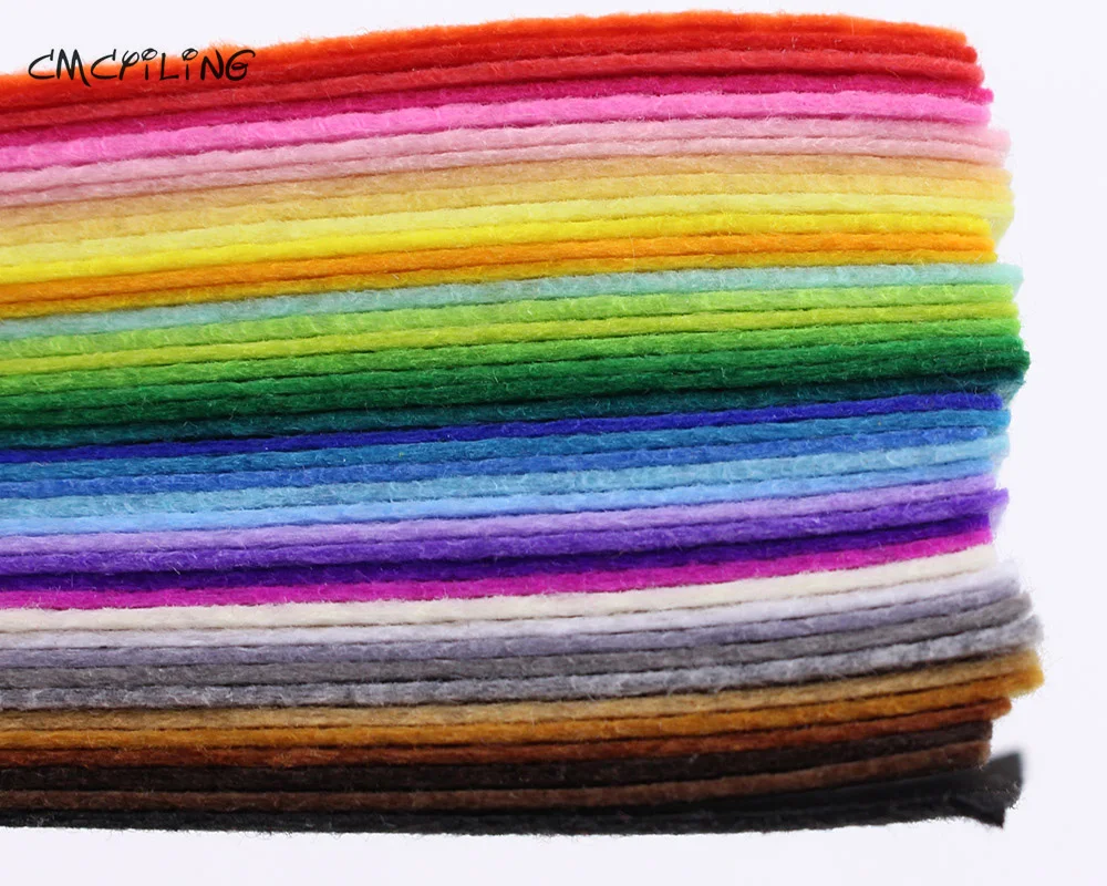 CMCYILING 40 Mix Colors 1mm Hard Felt Sheets Felt Craft For Felt DIY Craft Arts,Crafts & Sewing
