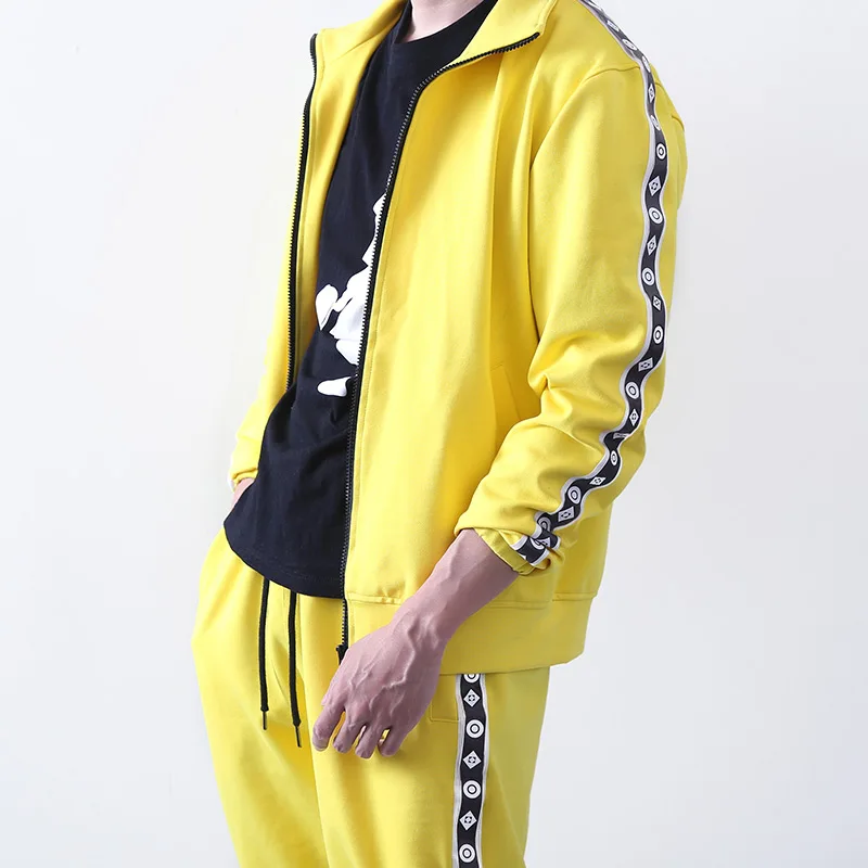  PUBG Playerunknown's Battlegrounds Cosplay Costume Coat Yellow Sportswear Suits Jacket coat and pan